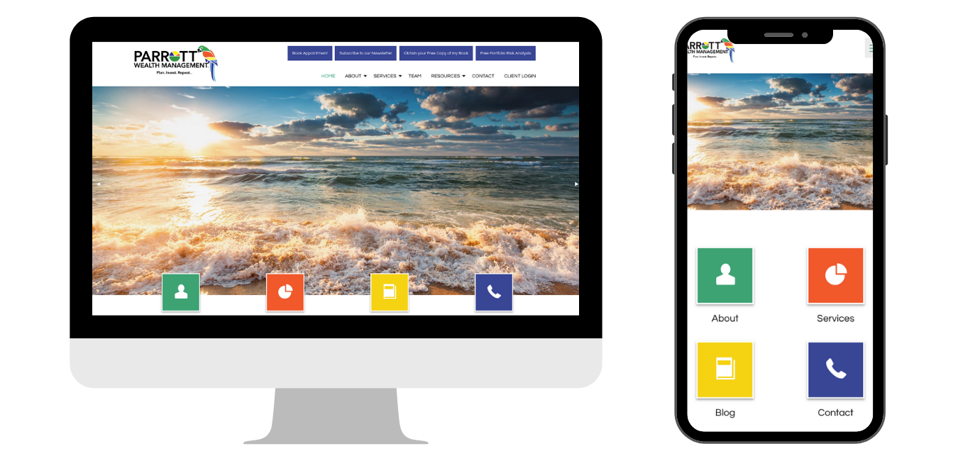 Mobile and desktop website